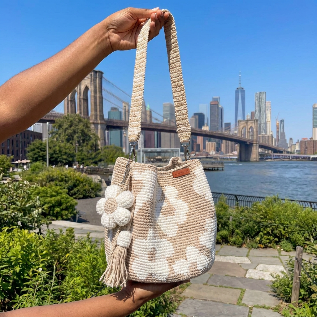 Crochet Flower Bag
